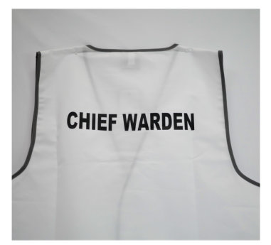 Chief Warden Vest White