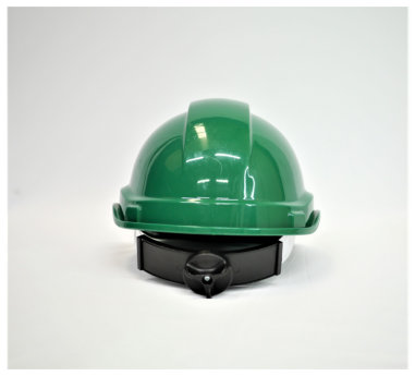First Aid Helmet Green Back View