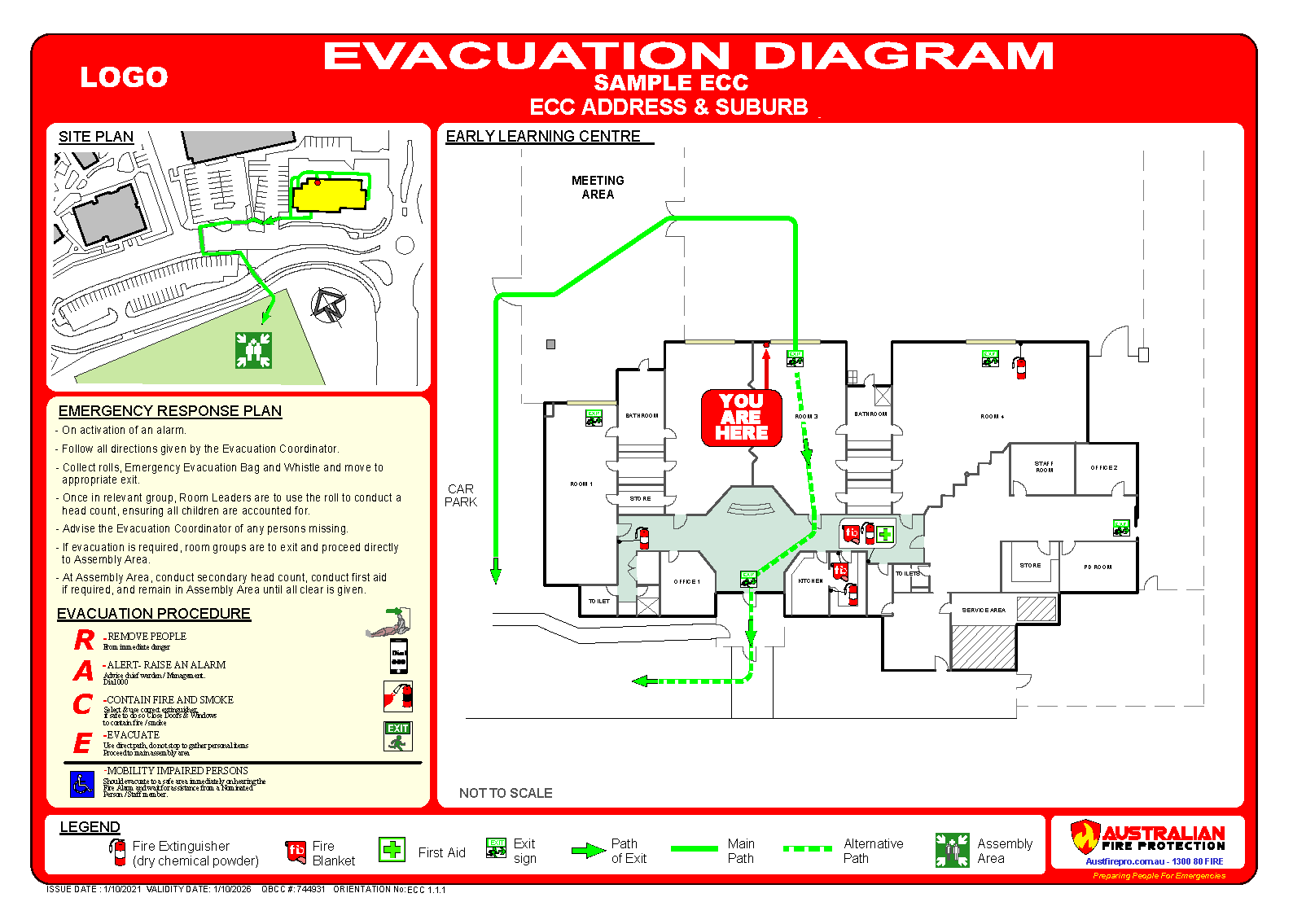 ELC Evacuation Diagram